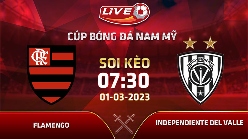 Lịch thi đấu, link xem Flamengo vs Independiente Del Valle vào 07h30 ngày 01/03