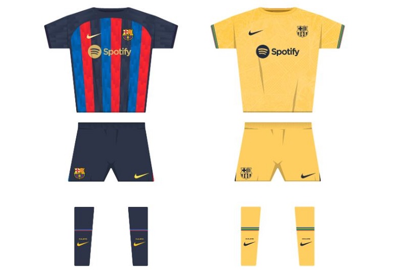 Màu áo Barca khi thi đấu trên sân nhà ở mùa giải mới