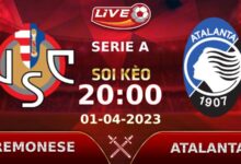 Lịch thi đấu, link xem Cremonese vs Atalanta vào lúc 20h00 ngày 01/04