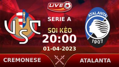 Lịch thi đấu, link xem Cremonese vs Atalanta vào lúc 20h00 ngày 01/04